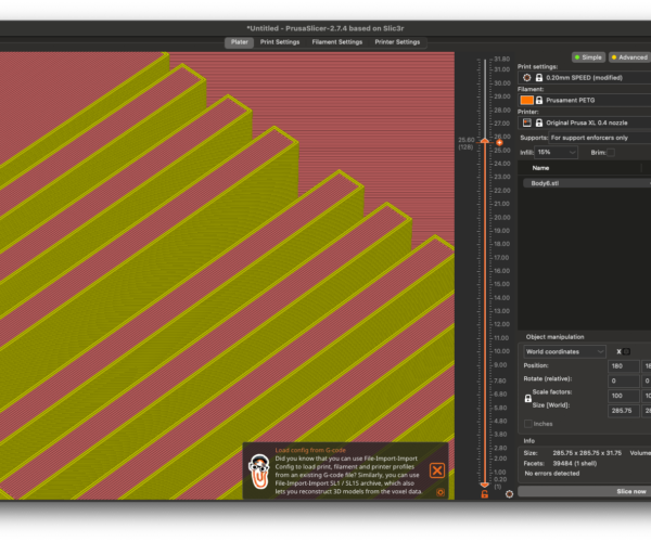 prusa slicer screenshot